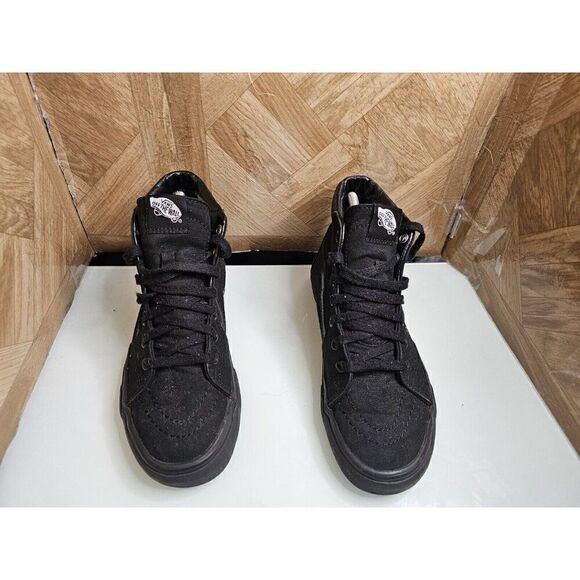 Vans Women's Off The Wall Skateboard Hi-top Classic Black Shoes Size 7.5 659 - Picture 8 of 11